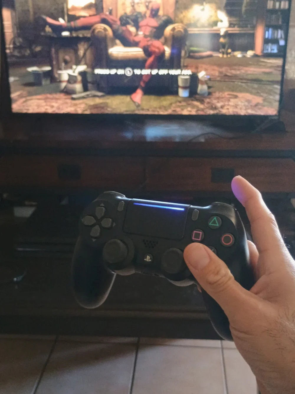 Deadpool PS4 Video Game Disc - Brown/Gold